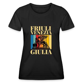 Venise Gondole Italie Venise - T-shirt sport Femme - noir - Devant - AI Model Female 172 light (172cm)