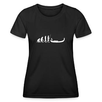 Venise Gondole Italie Venise - T-shirt sport Femme - noir - Devant - AI Model Female 172 light (172cm)