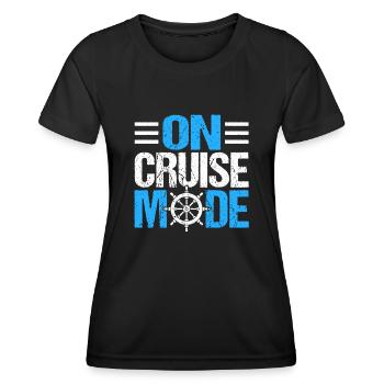 Croisière Croisière Vacances Mer - T-shirt sport Femme - noir - Devant - AI Model Female 172 light (172cm)
