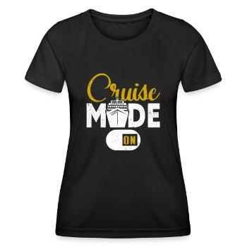 Croisière Croisière Vacances Mer - T-shirt sport Femme - noir - Devant - AI Model Female 172 light (172cm)