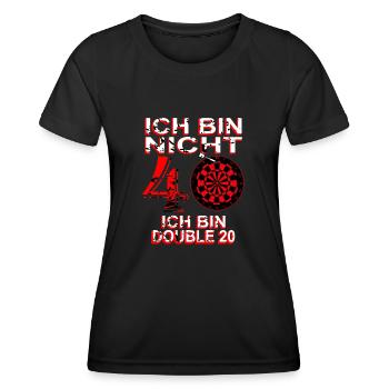 Dart Dartscheibe Dartspieler Bullseye Wurf Design - Frauen Funktions-T-Shirt - Schwarz - Vorne - AI Model Female 172 light (172cm)