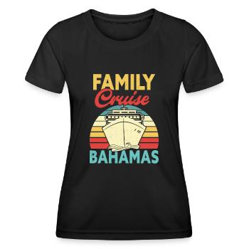 Croisière Croisière Vacances Mer - T-shirt sport Femme - noir - Devant - AI Model Female 172 light (172cm)