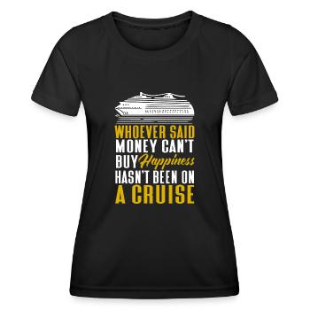 Croisière Croisière Vacances Mer - T-shirt sport Femme - noir - Devant - AI Model Female 172 light (172cm)