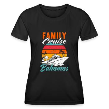 Croisière Croisière Vacances Mer - T-shirt sport Femme - noir - Devant - AI Model Female 172 light (172cm)