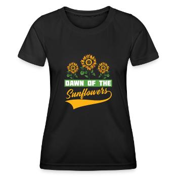 Tournesol - T-shirt sport Femme - noir - Devant - AI Model Female 172 light (172cm)