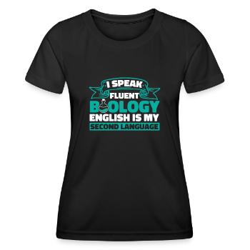 Biologie Biologe Biologie Hauptfach - Frauen Funktions-T-Shirt - Schwarz - Vorne - AI Model Female 172 light (172cm)