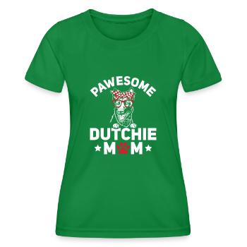 Holländischer Schäferhund Dutch Shepherd - Frauen Funktions-T-Shirt - Kelly Green - Vorne - AI Model Female 172 dark (172cm)