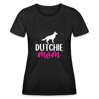 Holländischer Schäferhund Dutch Shepherd - Frauen Funktions-T-Shirt - Schwarz - Vorne - AI Model Female 172 light (172cm)