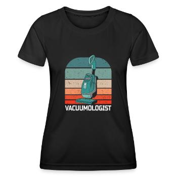 Staubsauger Haushalt Hausputz Hausfrau Hausmann - Frauen Funktions-T-Shirt - Schwarz - Vorne - AI Model Female 172 light (172cm)