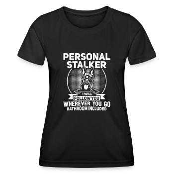 Holländischer Schäferhund Dutch Shepherd - Frauen Funktions-T-Shirt - Schwarz - Vorne - AI Model Female 172 light (172cm)