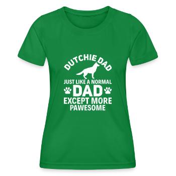 Holländischer Schäferhund Dutch Shepherd - Frauen Funktions-T-Shirt - Kelly Green - Vorne - AI Model Female 172 dark (172cm)