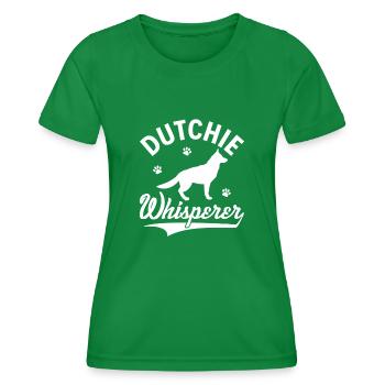 Holländischer Schäferhund Dutch Shepherd - Frauen Funktions-T-Shirt - Kelly Green - Vorne - AI Model Female 172 dark (172cm)