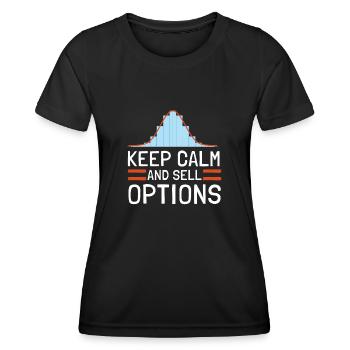 Options Trading Cash Secured Puts Future Forex - Frauen Funktions-T-Shirt - Schwarz - Vorne - AI Model Female 172 light (172cm)
