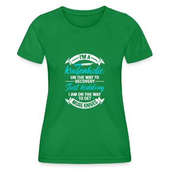 Metzgermesser Messer Messersammler - Frauen Funktions-T-Shirt - Kelly Green - Vorne - AI Model Female 172 dark (172cm)