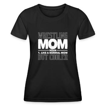 Drôle Fête des Mères Lutte Maman Lutte Maman - T-shirt sport Femme - noir - Devant - AI Model Female 172 light (172cm)