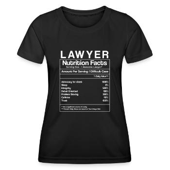 Trial Lawyer Lawyer Lawyer - Women's Functional T-Shirt - black - Front - AI Model Female 172 light (172cm)
