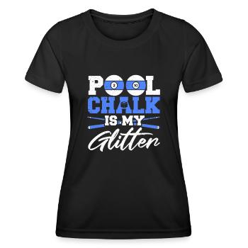 Billard billard billard - T-shirt sport Femme - noir - Devant - AI Model Female 172 light (172cm)