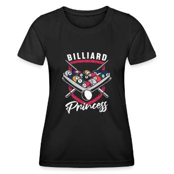 Billard billard billard - T-shirt sport Femme - noir - Devant - AI Model Female 172 light (172cm)