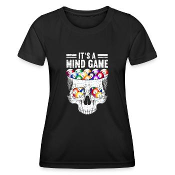 Billard billard billard - T-shirt sport Femme - noir - Devant - AI Model Female 172 light (172cm)