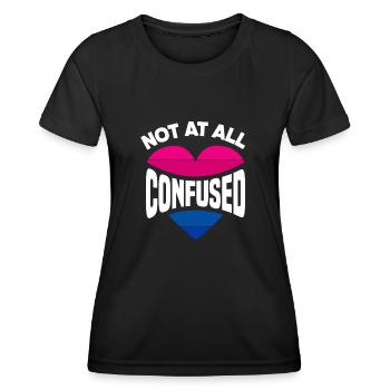 Bisexuell LGBTQ+ Bi LGBTQ - Frauen Funktions-T-Shirt - Schwarz - Vorne - AI Model Female 172 light (172cm)