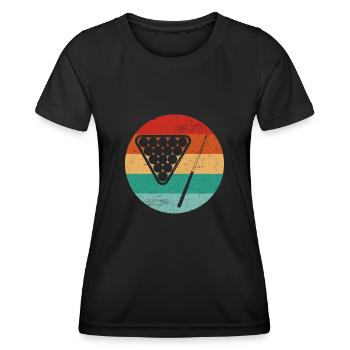 Billard billard billard - T-shirt sport Femme - noir - Devant - AI Model Female 172 light (172cm)