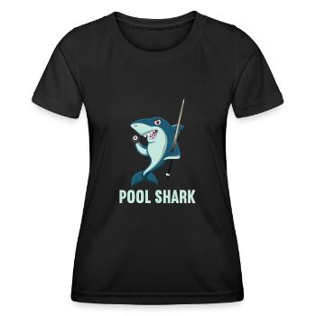 Billard billard billard - T-shirt sport Femme - noir - Devant - AI Model Female 172 light (172cm)
