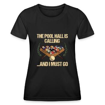 Billard billard billard - T-shirt sport Femme - noir - Devant - AI Model Female 172 light (172cm)