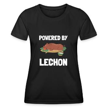 Latino Cubain Cuba Baseball - T-shirt sport Femme - noir - Devant - AI Model Female 172 light (172cm)