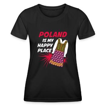 Polen Pole Tracht Polnisch - Frauen Funktions-T-Shirt - Schwarz - Vorne - AI Model Female 172 light (172cm)