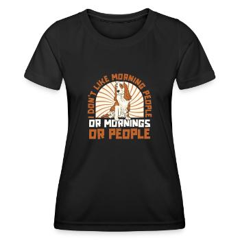 Cocker Spaniel - T-shirt sport Femme - noir - Devant - AI Model Female 172 light (172cm)