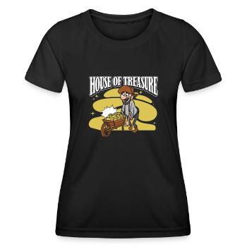 Schürfer Schürfen Schatz - Frauen Funktions-T-Shirt - Schwarz - Vorne - AI Model Female 172 light (172cm)