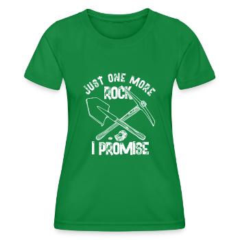 juste un rocher de plus que je promets Design - T-shirt sport Femme - vert - Devant - AI Model Female 172 dark (172cm)