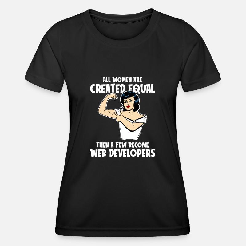 Web Entwickler Webdeveloper Web-Entwickler - Frauen Funktions-T-Shirt - Schwarz