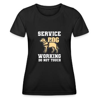 Dog trainer Dog trainer - Women's Functional T-Shirt - black - Front - AI Model Female 172 light (172cm)