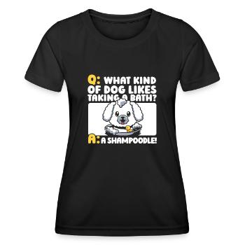 Dog trainer Dog trainer - Women's Functional T-Shirt - black - Front - AI Model Female 172 light (172cm)