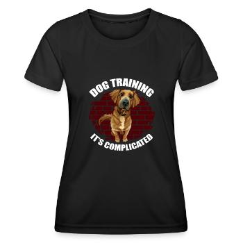 Dog trainer Dog trainer - Women's Functional T-Shirt - black - Front - AI Model Female 172 light (172cm)