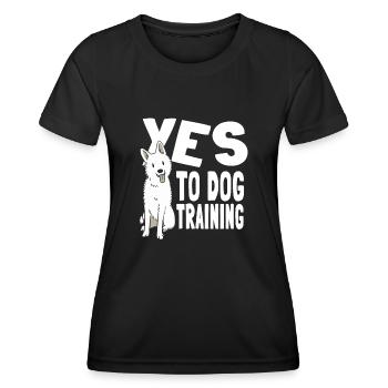 Dog Trainer Dog Trainer - Women's Functional T-Shirt - black - Front - AI Model Female 172 light (172cm)