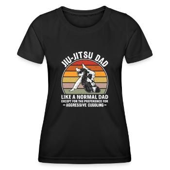 BJJ Jiu-Jitsu Brésilien - T-shirt sport Femme - noir - Devant - AI Model Female 172 light (172cm)