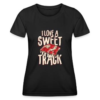 Piste douce - T-shirt sport Femme - noir - Devant - AI Model Female 172 light (172cm)