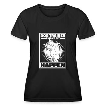 Dog Trainer Dog Trainer - Women's Functional T-Shirt - black - Front - AI Model Female 172 light (172cm)