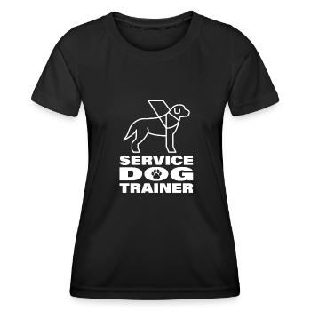 Dog trainer Dog trainer - Women's Functional T-Shirt - black - Front - AI Model Female 172 light (172cm)