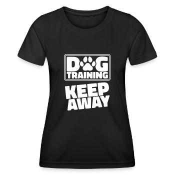 Hundetrainer Hundetrainer - Frauen Funktions-T-Shirt - Schwarz - Vorne - AI Model Female 172 light (172cm)