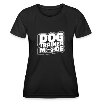 Hundetrainer Hundetrainer - Frauen Funktions-T-Shirt - Schwarz - Vorne - AI Model Female 172 light (172cm)