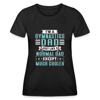 Acrobate Gymnaste Gymnastique Gymnastique Tumbling - T-shirt sport Femme - noir - Devant - AI Model Female 172 light (172cm)