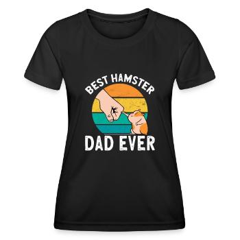 Hamster Geschenk Hamsterliebhaber - Frauen Funktions-T-Shirt - Schwarz - Vorne - AI Model Female 172 light (172cm)