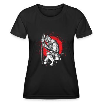 The Ghost Samurai Krieger Anime Manga Liebhaber Bu - Frauen Funktions-T-Shirt - Schwarz - Vorne - AI Model Female 172 light (172cm)