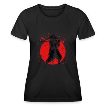 The Ghost Samurai Krieger Anime Manga Liebhaber Bu - Frauen Funktions-T-Shirt - Schwarz - Vorne - AI Model Female 172 light (172cm)