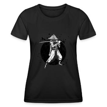 The Ghost Samurai Krieger Anime Manga Liebhaber Bu - Frauen Funktions-T-Shirt - Schwarz - Vorne - AI Model Female 172 light (172cm)