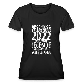 Grundschule Eine Legende Grundschule Abschluss 202 - Frauen Funktions-T-Shirt - Schwarz - Vorne - AI Model Female 172 light (172cm)
