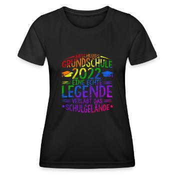 Grundschule Eine Legende Grundschule Abschluss 202 - Frauen Funktions-T-Shirt - Schwarz - Vorne - AI Model Female 172 light (172cm)